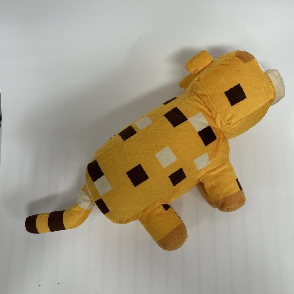Minecraft 2022 Licensed Ocelot Plush‎ Mojang PREOWNED Mattel 14" PREOWNED